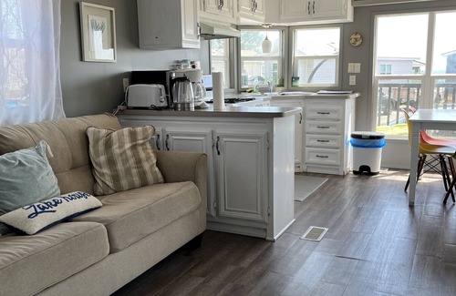 Sherkston Cottage | Sherkston Shores Resort - full water view, large private lot, huge covered deck!