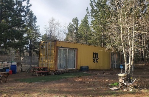 Park County Cabin | Shipping Container Cabin with room for Horses and ATVs/RVs near BLM