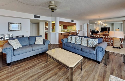 Daytona Beach Shores Condo | Shores Club 807 | Pet Friendly, Spacious Balcony, Ocean Views + Pool