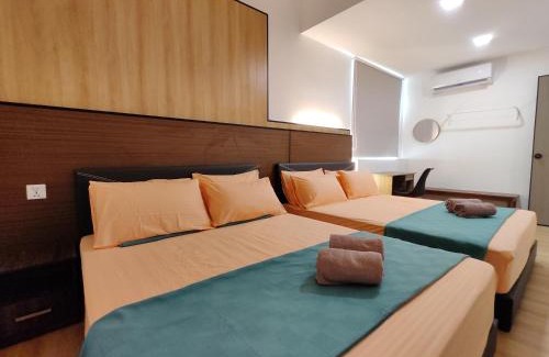 Sibu Apartment | Sibu Q2 Homestay -1st Floor, 4 Rooms 5 Beds