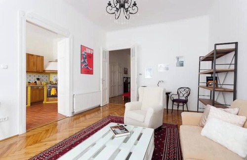 Krisztinavaros Apartment | Silent, pure luxury, liberty style flat in Buda Castle area for 6 pax 103 m2