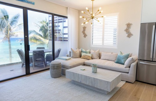 Old Man Bay Condo | Silver Reef 10-Luxury beachfront unit with rooftop terrace & outdoor kitchen!