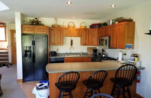North Troy House | Ski in/out 4 BR townhome directly on Raccoon Run and the Village Chair Lift !