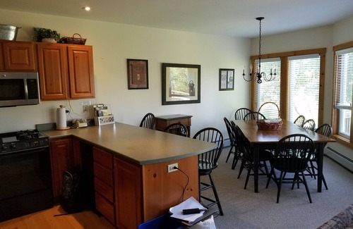 North Troy House | Ski in/out 4 BR townhome directly on Raccoon Run and the Village Chair Lift !
