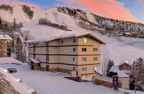Steamboat Springs Condo | Ski In Ski Out: 2 King Beds, Hot Tub , Gas Fireplace,Balcony, Close to Base Area