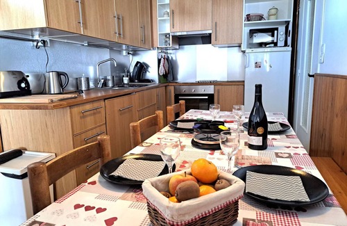 Pra Loup Apartment | Ski-In/Ski-Out Apartment for 8 in Central Pra-Loup with Balcony & Parking