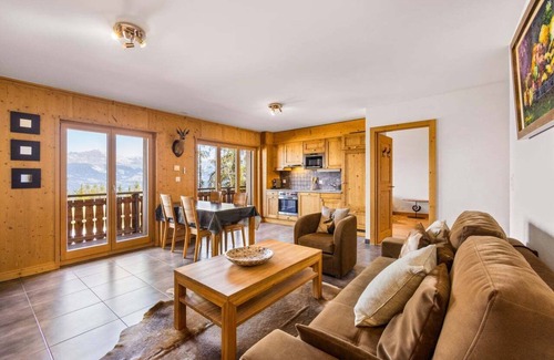 Veysonnaz Apartment | SKI IN/SKI OUT Beautiful on Piste 1 Bedroom apartment in Veysonnaz, Switzerland