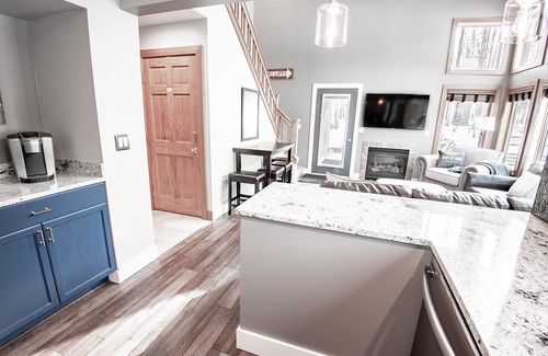 Boyne City Apartment | Ski-in/ski-out Disciples Village Condo | Gas Fireplace | 5 BR | Sleeps 18!