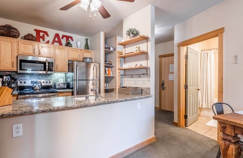 Mammoth Lakes Condo | Ski in Ski Out Juniper Springs Lodge #351 Luxury Slope-side 2 Bedrm 2 Bath End Unit!
