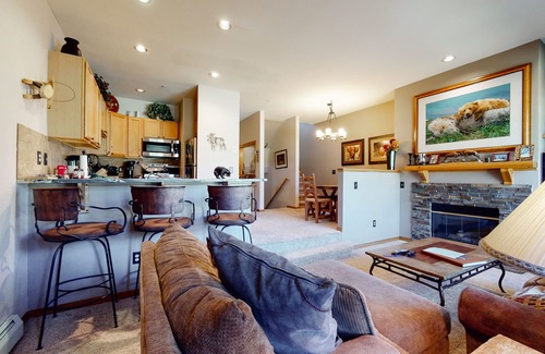 East Village at Copper House | Ski-in ski-out townhouse w/mountain views, gas fireplace, WiFi