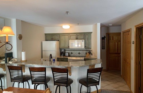 Stratton Mountain Condo | Ski In/Ski Out OberTal 'F' Bldg. See Skiers and Ski Lift from the Living Room!