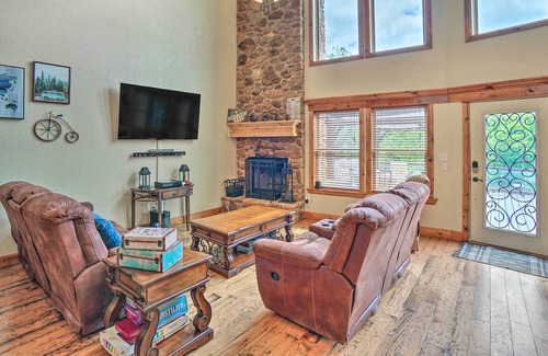 Medicine Park Cabin | 'Sky Kabin' w/ Game Room, 1/2 Mi to Downtown!
