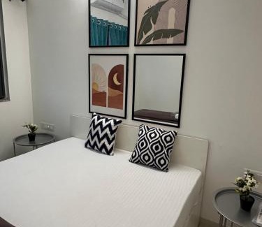 Hadapsar Apartment | Skye Private 1Bhk in Amanora Park Town with WiFi AC Smart TV Washing Machine