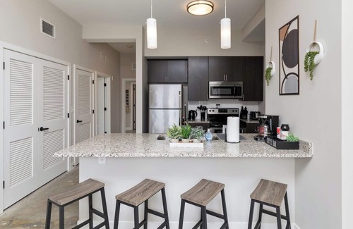 Downtown Des Moines Apartment | Skyline Serenity 2BR/2BA with Stunning City Views