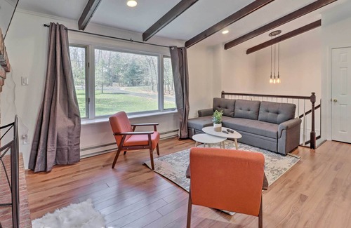 Albrightsville House | Sleek Albrightsville Home w/ Deck, Game Room