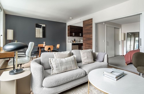 Civic Center Apartment | Sleek Hayes Valley 1BR w/On-Site Retail, Yoga & Dining, by Blueground