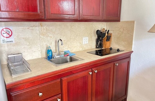 Estate Pearl Resort | Sleek & Sunny Island Studio | Kitchenette