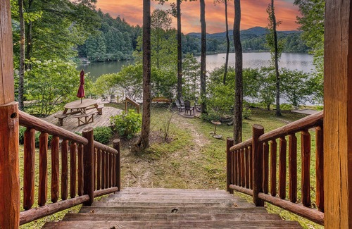 Ellijay Cabin | Sleeps 33 Private Lake Front Lodge