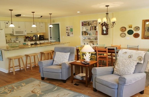 Edisto Island House | Small pets welcome with fee. Watch the Edisto deer from the screened porch!