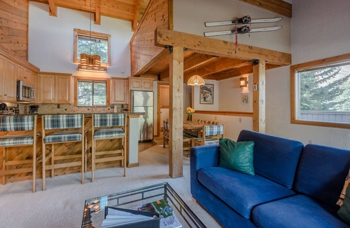 Warm Springs Condo | Smokey Plaza Condo 1 - Cozy Mountain Abode with Scenic View