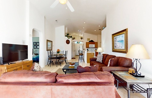 Marbella House | Snowbird-friendly home with private pool, spa, game room, tennis, basketball, AC