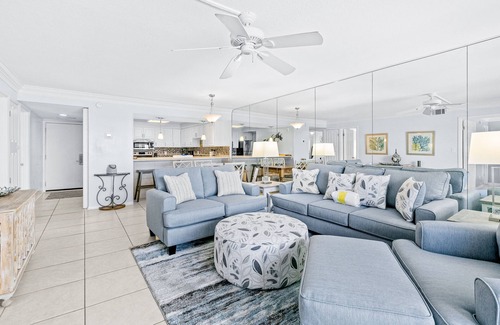 Miramar Beach Condo | Snowbird-friendly Gulf-front condo with outdoor pool & gym