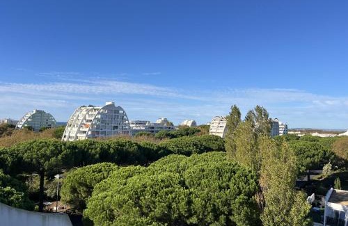 La Petite Motte Apartment | Sol-y-days Fleurie 2, vue panoramique résidence avec piscine