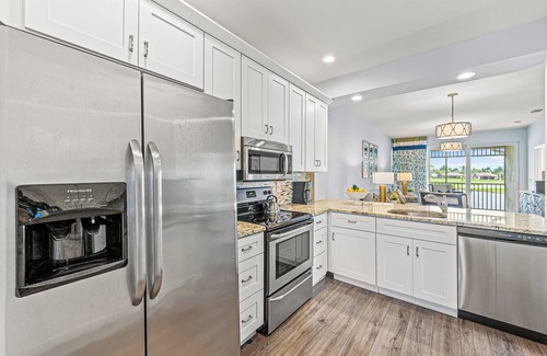 Naples Condo | Solterra Vacation Rental: Luxury 3-BR Condo with Lake & Golf Views. Access to Luxury Pool, Hot Tub, and Golf Courses at Lely Resort. Close to Naples Beaches, 5th Avenue S, and Marco Island