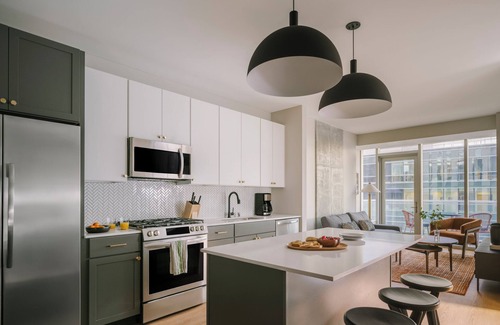 Warehouse District Apartment | Sonder at North Loop Green | Spacious One-Bedroom Apartment w/City View