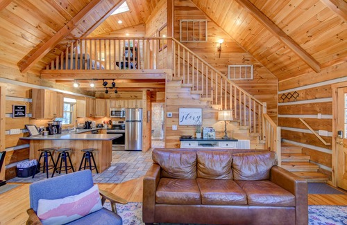 Boone House | Soothing Waters - 2BR home on stream with a hot tub!