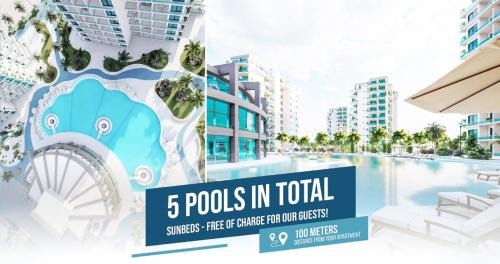Gastria Apartment | Sophia Pool Apartments in Caesar Blue Resort, Fixed Lunch till 3pm, Gym, Swimming Pools, Sauna, Hammam, Kids' club available