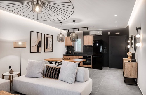 Preveza Villa | Sophisticated Preveza Suite | Suite Sereno | 1 Bedroom | Outdoor Veranda with.