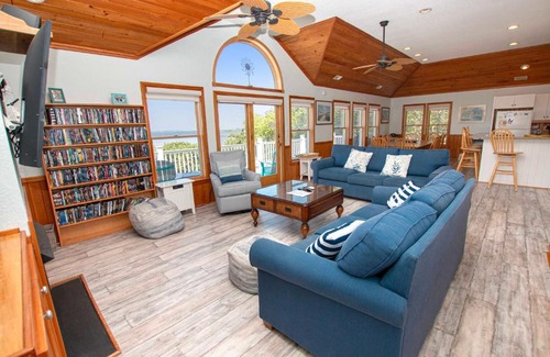 Corolla Light House | Soundfront, Sound views, Private Pool, Hot Tub! 509, Friday Harbor