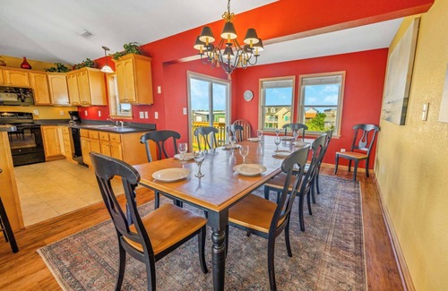 Wind Over Waves House | Soundside Dog Friendly Home w/Pool, Hot Tub, Game Room, Community Boat Ramp