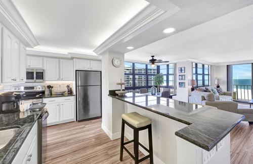 Marco Island Condo | South Seas Luxury16thFloorEndUnit Beachfront 2 balconies Sunrise & Sunrise Views