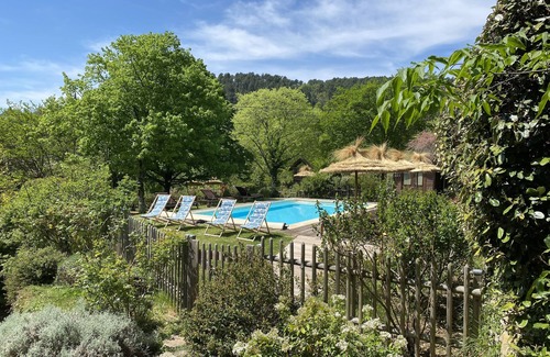 Sanilhac House | Southern Ardèche. Property in the middle of a wooded park + heated pool and SPA.