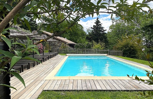 Sanilhac House | Southern Ardèche. Property in the middle of a wooded park + heated pool and SPA.