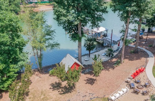 Mayhew House | Southern Comfort by SoCharm | Lakefront w/hot tub, gameroom, firepit, kayaks & half court basketball