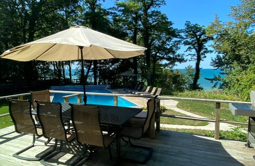 Riverside House | Spa House:On Lake Michigan w/Pool, Hot Tub, Sauna