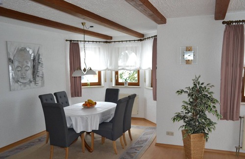 Neuschoenau Condo | spacious 100 m² apartment with bay window and large south-facing terrace in Neuschönau