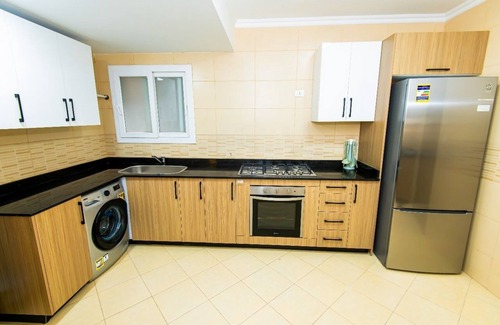 Heliopolis Apartment | Spacious 3-bedroom apartment Pool View Near the Airport
