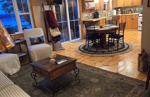 Gray House | Spacious 3 level home on Little Sebago Lake with sandy entry.