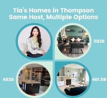 Thompson House | Spacious 4BR Family Home - Wine Fridge, Patio, Parking