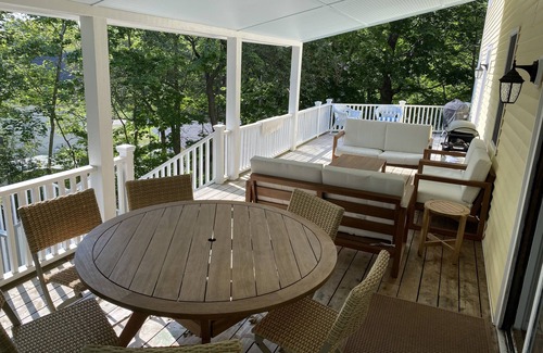 North Haven House | Spacious 5 bedroom home in town with large deck!