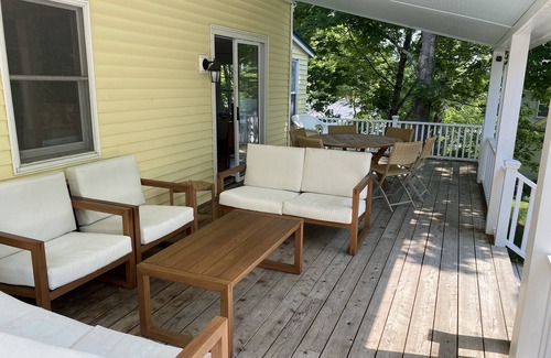 North Haven House | Spacious 5 bedroom home in town with large deck!
