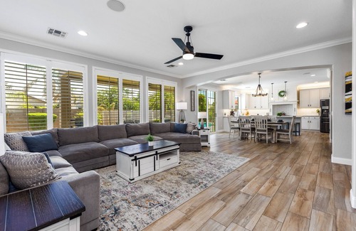 San Tan Ranch House | Spacious 6BR Luxury Oasis: Heated Pool, Hot Tub, Game Room & Prime Location!