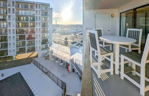 North Ocean City Condo | Spacious 6th-floor condo near beach with outdoor pool, balcony, terrace, W/D, AC