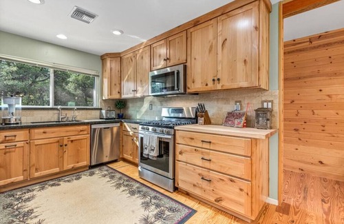 Strawberry House | Spacious and secluded cabin, backs forest and hiking trails