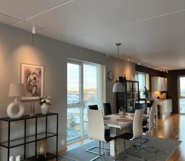 Trondheim Apartment | Spacious apartment with a great view and parking