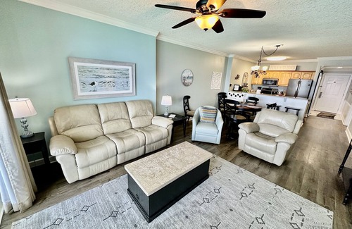 Panama City Beach Condo | Spacious Beach Front Condo with Oversized Balcony and Free Beach Chairs!